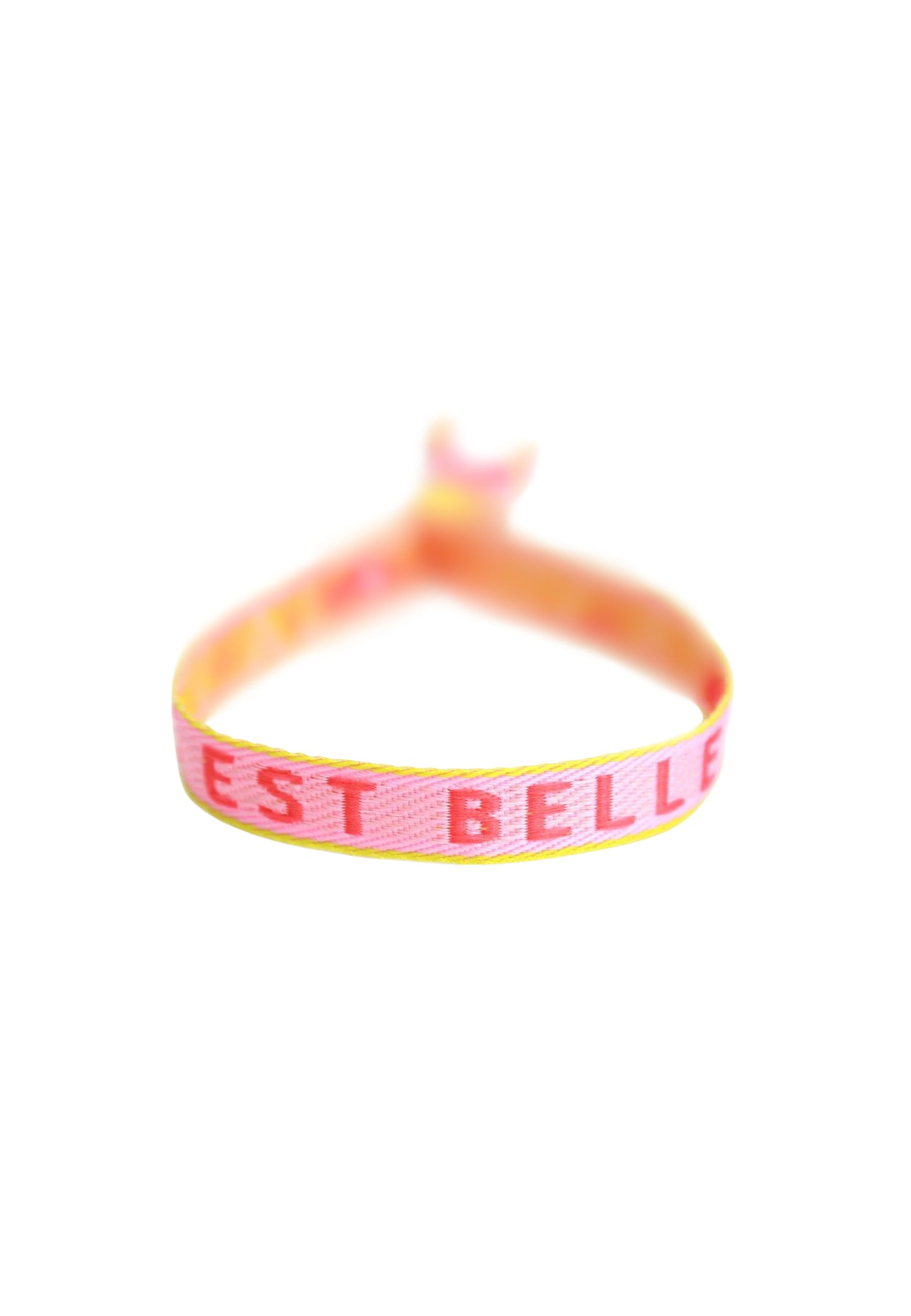 Woven bracelet "LA VIE EST BELLE"